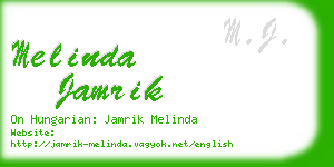 melinda jamrik business card